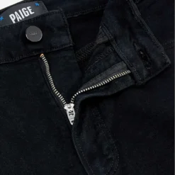 Paige Leenah Ankle Straight-leg Mid-rise Stretch-denim Jeans -Outlet Pique Style Store R03941982 BLACKSHADOW ALT06