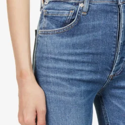 CITIZENS OF HUMANITY Isola Faded Flared High-rise Stretch Denim-blend Jeans -Outlet Pique Style Store R03943727 LAWLESS ALT04