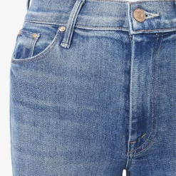 MOTHER The Weekender Fray Flared Mid-rise Stretch-denim Jeans -Outlet Pique Style Store R03945071 AGROOVYKINDOFLOVE ALT02