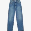 Sandro Clark Faded-wash Tapered High-rise Jeans