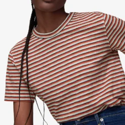 Whistles Emily Ultimate Striped Cotton T-shirt -Outlet Pique Style Store R03953242 MULTICOLOURED ALT02