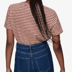 Whistles Emily Ultimate Striped Cotton T-shirt -Outlet Pique Style Store R03953242 MULTICOLOURED ALT03