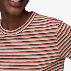 Whistles Emily Ultimate Striped Cotton T-shirt -Outlet Pique Style Store R03953242 MULTICOLOURED ALT04