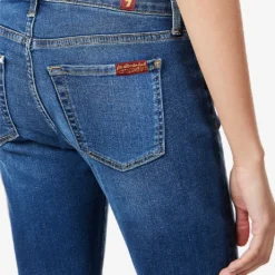 7 For All Mankind B(air) Whiskered Skinny-leg Mid-rise Stretch-denim Jeans -Outlet Pique Style Store R03955407 DUCHESS ALT05