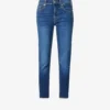 7 For All Mankind B(air) Whiskered Skinny-leg Mid-rise Stretch-denim Jeans