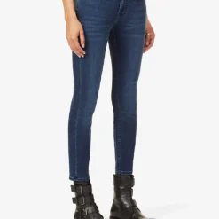 7 For All Mankind The Ankle Skinny Slim-fit High-rise Stretch-denim Jeans -Outlet Pique Style Store R03955408 PARKAVE ALT02