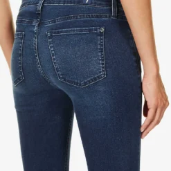 7 For All Mankind The Ankle Skinny Slim-fit High-rise Stretch-denim Jeans -Outlet Pique Style Store R03955408 PARKAVE ALT05
