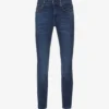 7 For All Mankind The Ankle Skinny Slim-fit High-rise Stretch-denim Jeans