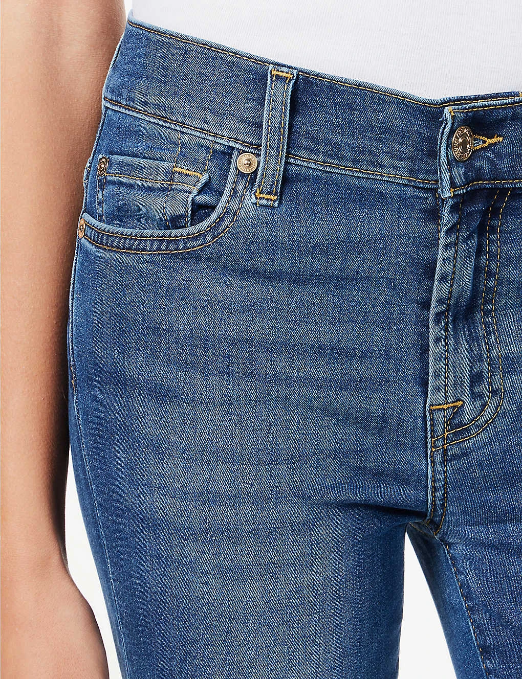 7 For All Mankind Roxanne Slim-fit Mid-rise Stretch-denim Jeans 5 7 For All Mankind Roxanne Slim-fit Mid-rise Stretch-denim Jeans - Image 5