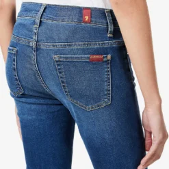 7 For All Mankind Roxanne Slim-fit Mid-rise Stretch-denim Jeans 11 7 For All Mankind Roxanne Slim-fit Mid-rise Stretch-denim Jeans -Outlet Pique Style Store R03955413 DUCHESS ALT05
