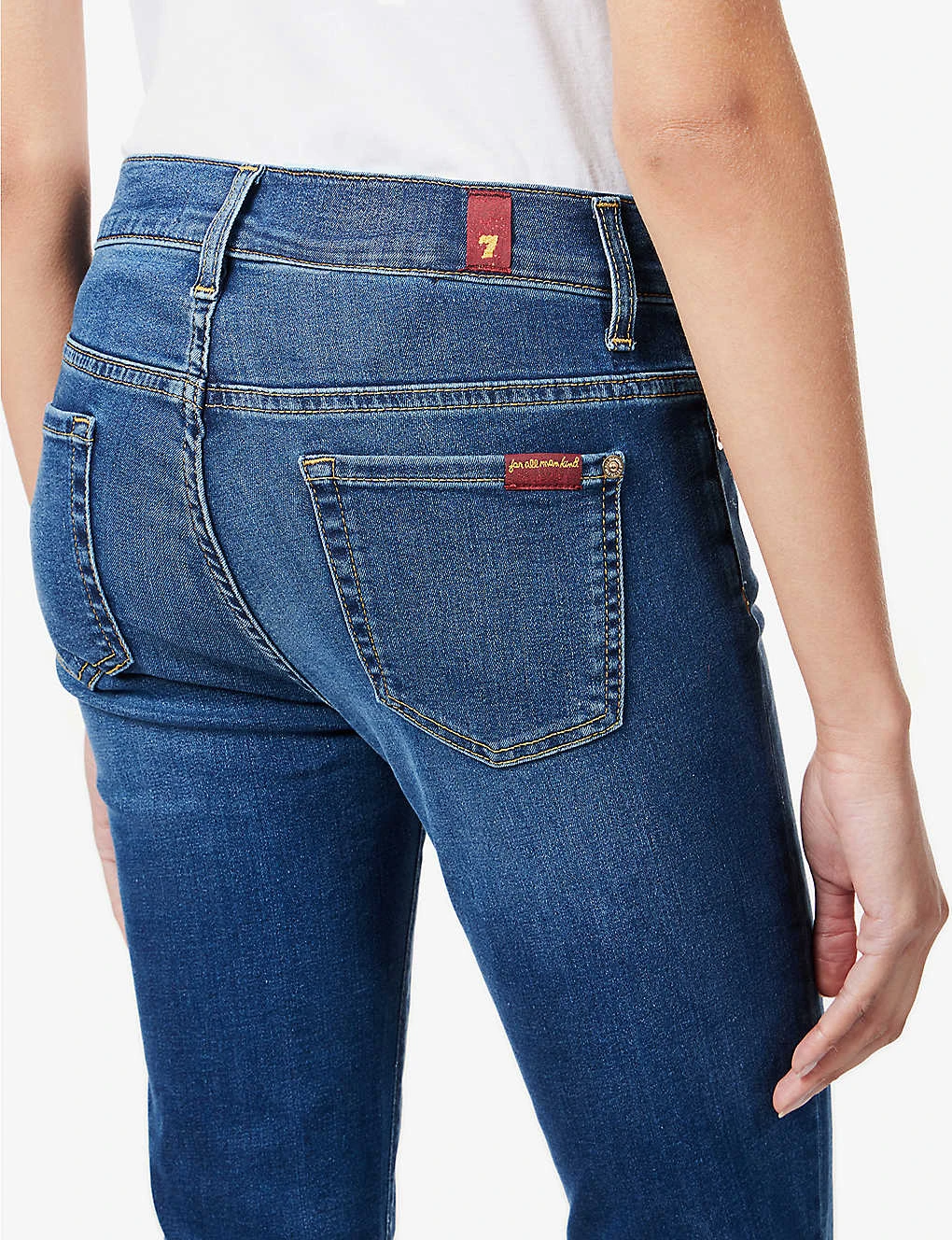 7 For All Mankind Roxanne Slim-fit Mid-rise Stretch-denim Jeans 6 7 For All Mankind Roxanne Slim-fit Mid-rise Stretch-denim Jeans - Image 6