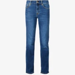 7 For All Mankind Roxanne Slim-fit Mid-rise Stretch-denim Jeans