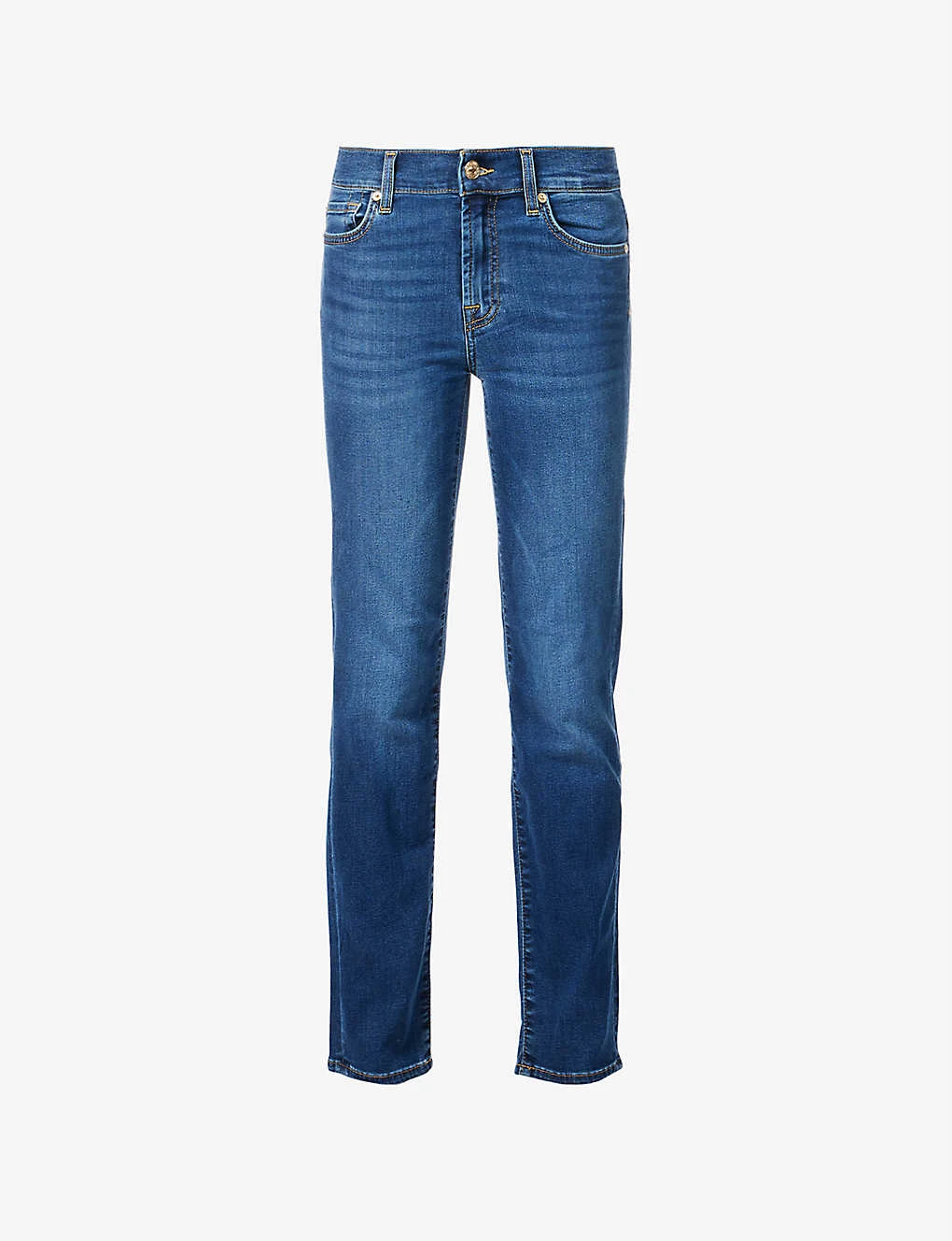 7 For All Mankind Roxanne Slim-fit Mid-rise Stretch-denim Jeans 1 7 For All Mankind Roxanne Slim-fit Mid-rise Stretch-denim Jeans