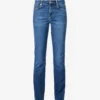 7 For All Mankind Kimmie Straight-leg Mid-rise Stretch-denim Jeans