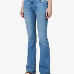 Paige Laurel Canyon Bootcut High-rise Stretch-denim Jeans -Outlet Pique Style Store R03958047 FOLKDISTRESSED ALT02