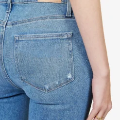 Paige Laurel Canyon Bootcut High-rise Stretch-denim Jeans -Outlet Pique Style Store R03958047 FOLKDISTRESSED ALT05