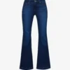 Paige Genevieve Flared-leg High-rise Stretch-denim Jeans
