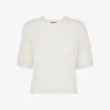 Whistles Elvie Crochet Cotton T-shirt
