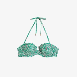 Ted Baker Valaria Floral-print Recycled Polyamide-blend Cupped Bikini Top