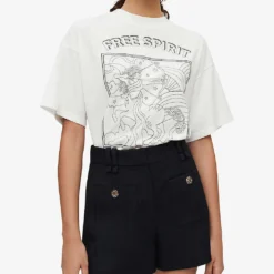 Maje Ilena Pinstripe High-rise Stretch-woven Shorts -Outlet Pique Style Store R03968990 NOIRGRIS ALT02