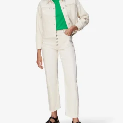 Whistles Emily Ultimate Cotton-jersey T-shirt -Outlet Pique Style Store R03971413 GREEN ALT01