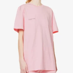 365 Signature Text-print Organic-cotton T-shirt 8 365 Signature Text-print Organic-cotton T-shirt -Outlet Pique Style Store R03972145 SAKURAPINK ALT02