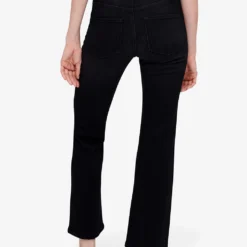 Maje Palune Flared Cropped Stretch-denim Jeans -Outlet Pique Style Store R03972414 NOIRGRIS ALT04