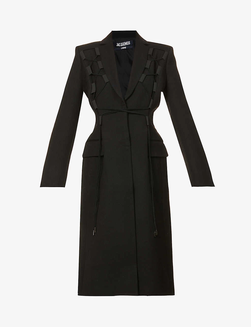 Jacquemus Le Manteau Lacciu Criss-cross Wool Jacket 1 Jacquemus Le Manteau Lacciu Criss-cross Wool Jacket