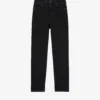 THE KOOPLES Cropped Slim-leg High-rise Stretch-denim Jeans