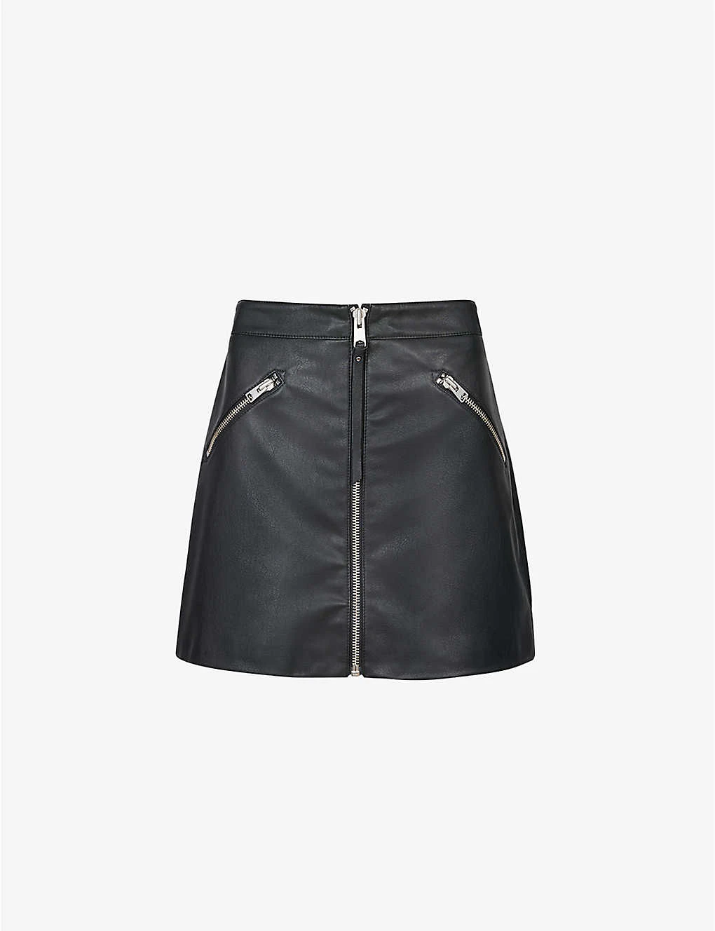 AllSaints Piper Zipped Faux-leather Mini Skirt 1 AllSaints Piper Zipped Faux-leather Mini Skirt