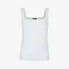 Whistles Square-neck Ribbed Cotton Vest Top