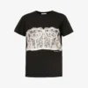 Alexander McQueen Lace-print Cotton-jersey T-shirt