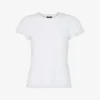 Whistles Round-neck Frilled-sleeve Cotton T-shirt