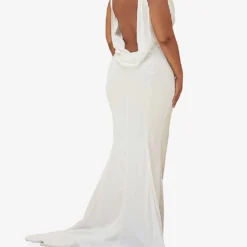 Odette Satin Maxi Dress 8 Odette Satin Maxi Dress -Outlet Pique Style Store R03983450 IVORY ALT03