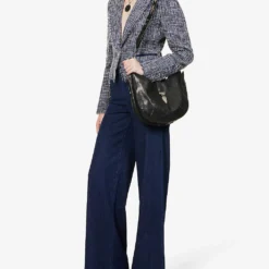 Paige Harper Wide-leg High-rise Stretch-denim Jeans -Outlet Pique Style Store R03990776 FRENCHRINSE ALT01