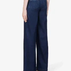Paige Harper Wide-leg High-rise Stretch-denim Jeans -Outlet Pique Style Store R03990776 FRENCHRINSE ALT03