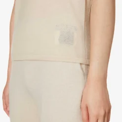 Perfect Brushed Cashmere Knitted T-shirt -Outlet Pique Style Store R03994600 CHALK ALT04