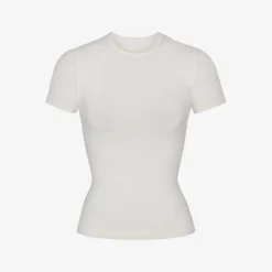 Smoothing Slim-fit Stretch-woven T-shirt