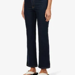 Joseph Duke Flared Cropped Stretch-cotton Jeans -Outlet Pique Style Store R03996180 INDIGO ALT02
