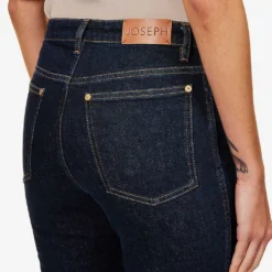 Joseph Duke Flared Cropped Stretch-cotton Jeans -Outlet Pique Style Store R03996180 INDIGO ALT05