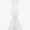 Francoise Corseted-bodice Satin Bridal Gown