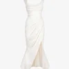 Delphine Sleeveless Satin Maxi Dress