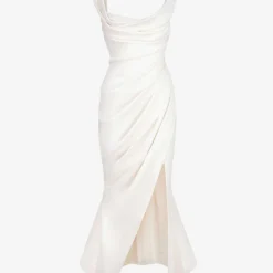Delphine Sleeveless Satin Maxi Dress