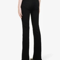 Paige Laurel Canyon Boot-cut High-rise Stretch-denim Jeans -Outlet Pique Style Store R04002433 BLACKSHADOW ALT03