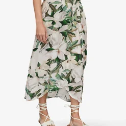 AllSaints Maria Floral-print Woven Sarong -Outlet Pique Style Store R04006696 CHALKWHITE ALT02