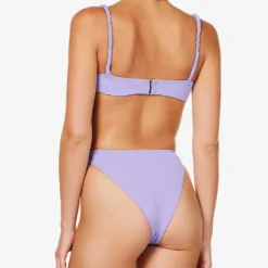 Cassis Ruched Underwired Bikini Top -Outlet Pique Style Store R04006945 VIOLET ALT03