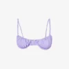 Cassis Ruched Underwired Bikini Top