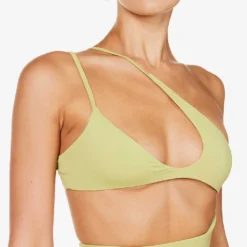 Lafayette Asymmetric Woven Swimsuit -Outlet Pique Style Store R04006948 OLIVE ALT04