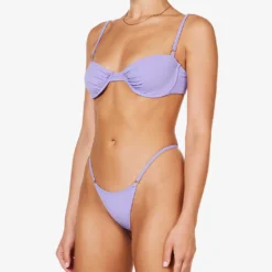 Monaco Underwired Stretch-woven Bikini Top 7 Monaco Underwired Stretch-woven Bikini Top -Outlet Pique Style Store R04006951 VIOLET ALT02