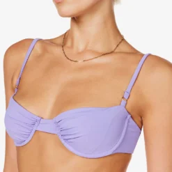 Monaco Underwired Stretch-woven Bikini Top 9 Monaco Underwired Stretch-woven Bikini Top -Outlet Pique Style Store R04006951 VIOLET ALT04